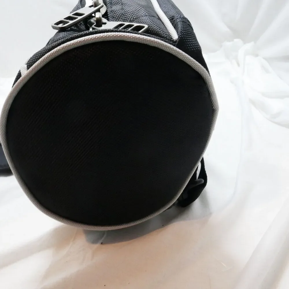 Black Duffle Bag Small Zippered Close Great for Tripod, Yoga Mat